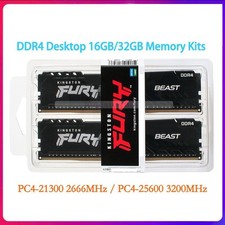 Kingston FURY Beast 8GB/16GB/32GB DDR4 2666 3200 MHz Desktop Memory Kit 288-Pin