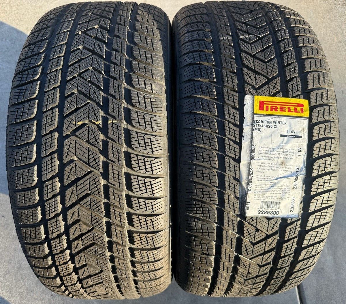 Set of TWO BRAND NEW 275/45R20 110V Pirelli Scorpion MO Winter