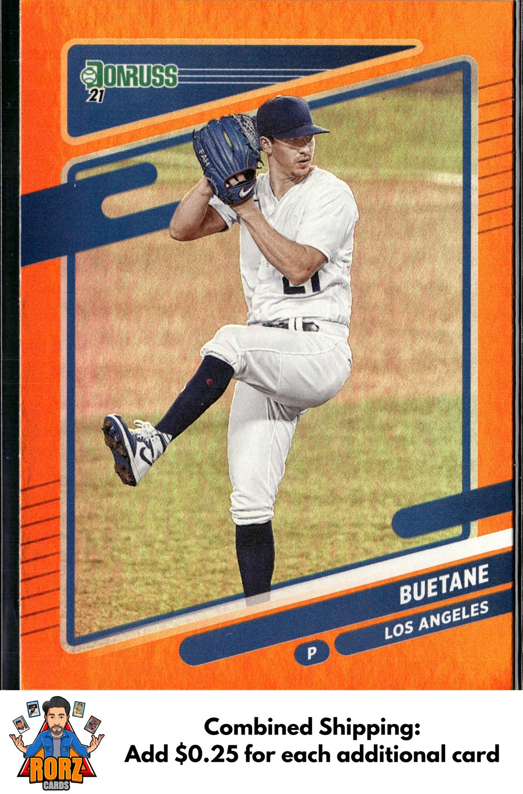 2021 Donruss #101b Walker Buehler Holo Orange "Buetane"
