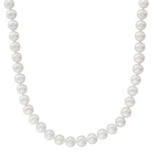 Finecraft 'Single Strand 6 mm Freshwater Pearl Necklace' in 14K Yellow Gold
