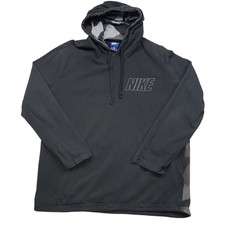 Nike Mens XL Black Camo Colorblock Graphic Pullover Hoodie 833873-010 Cotton