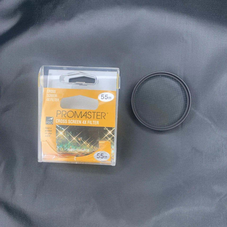Promaster Cross Screen 4x (4 points) Star Filter 55mm Made in Japan - Image 3 of 4
