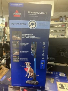 BISSELL - PowerClean FurFinder Stick Vacuum - Cobalt / Black