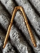 Vintage HMQ Goldtone Nut Cracker Tool For The Christmas Holidays