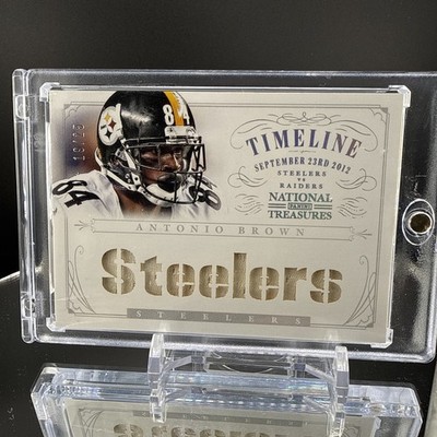 2013 National Treasures Timeline Jersey Steelers Antonio Brown 19/25  SSP