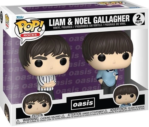 Oasis - Funko POP! Rocks: Oasis - Liam & Noel Gallagher 2-Pack [New Toy] Vinyl F - Image 2 of 2