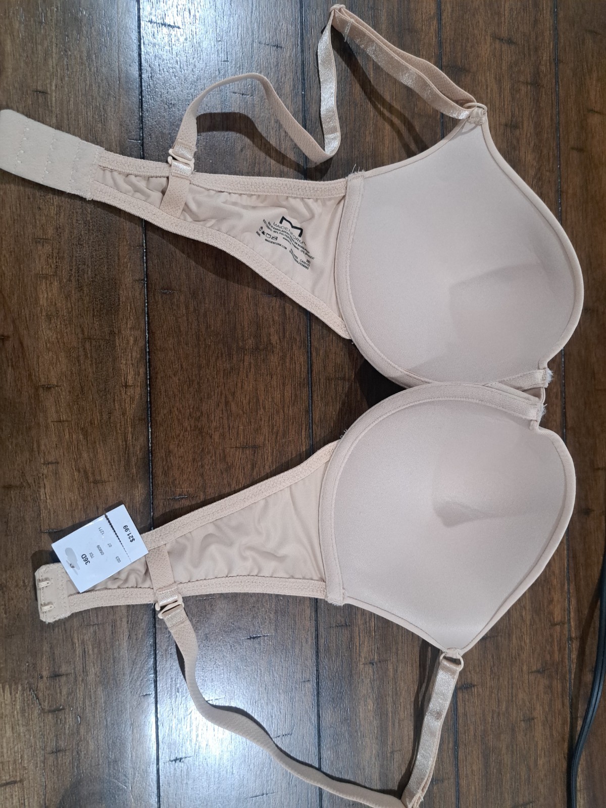 Maidenform Women’s Underwire T-Shirt Bra Underwear Nude/Beige  Size 36D