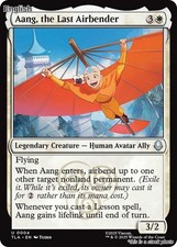 Magic Aang, the Last Airbender 4 Uncommon Avatar: The Last Airbender NM
