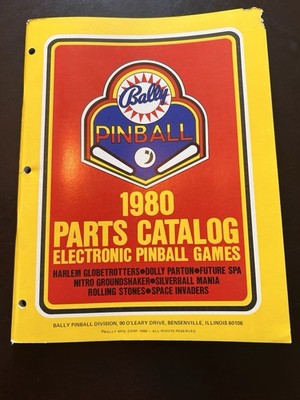 Bally Pinball 1980 Parts Catalog For Globetrotters, Dolly Parton Rolling Stones