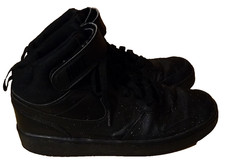 NIKE COURT BOROUGH UNISEX YOUTH SIZE 7Y BLACK CD7782-001 SNEAKER PRE-OWNED VGC