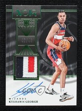 2024-25 Panini Noir Rookie Color Holo Green 45/49 Kyshawn George Patch Auto 12cb