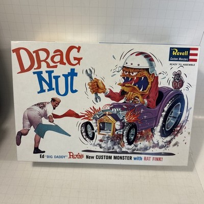 Revell Drag Nut Ed Roth Rat Fink Model Kit 1308 Complete Open Box