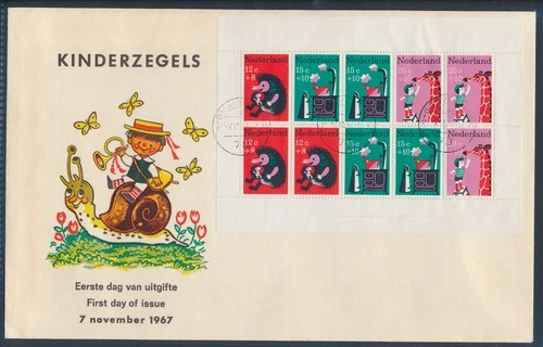 XE62139 Netherlands 1967 child welfare FDC used