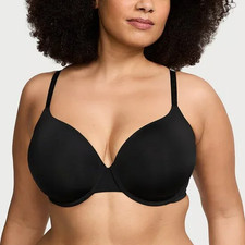 Victoria's Secret Padded Plunge Bra Black
