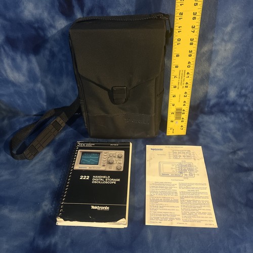 Tektronix 222 Oscilloscope Soft Case Accessory case and manual