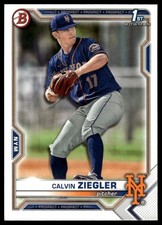 2021 Bowman Draft #BD-123 Calvin Ziegler