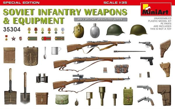 Miniart 35304 - 1:35 Soviet Infantry Weapons And Equipment. Special Edition -Neu-image