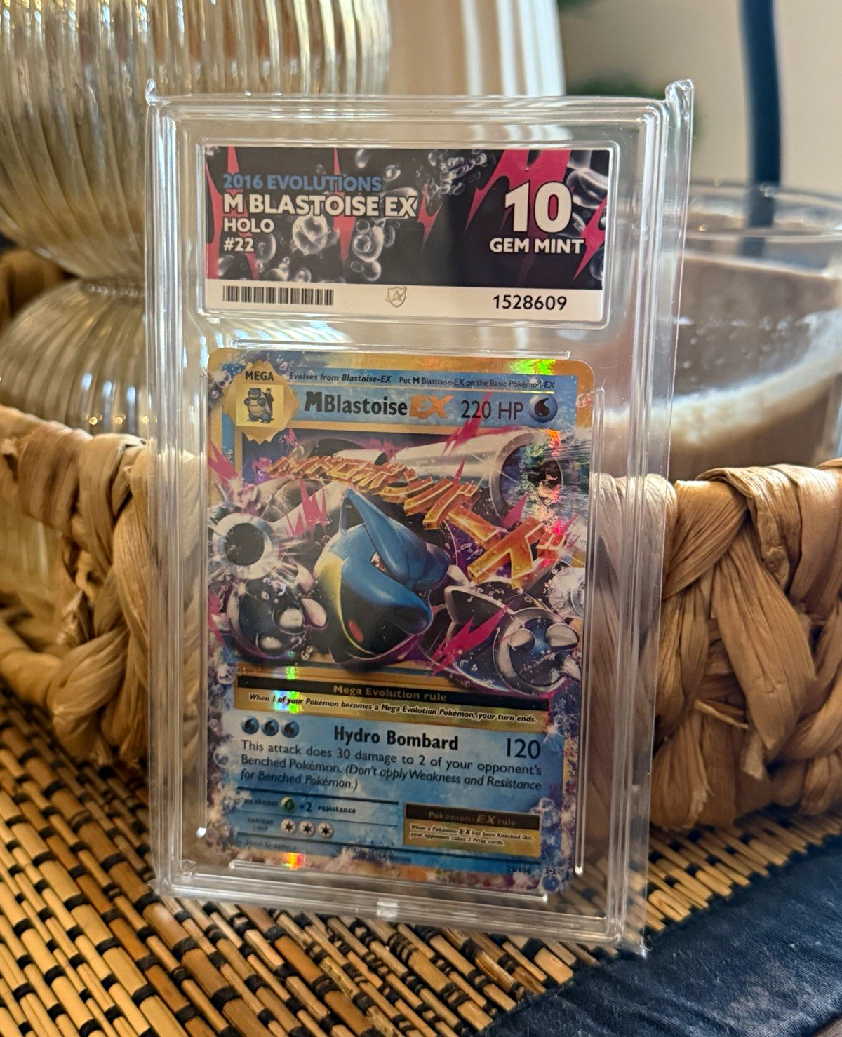 M Blastoise EX 22/108 Evolutions Holo Ultra Rare English 2016 PSA 10
