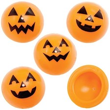 Baker Ross FX431 Pumpkin Jumping Poppers - Pack of 12, Party Bag Fillers for...