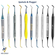 Composite Dental Filling Instruments Spatula & Plugger Titanium Colorful Tips