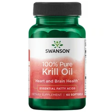 Swanson 100% Pure Krill Oil 500 mg 60 Softgels