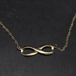 Authentic Gold Plated Sterling Silver Infinity Necklace 925