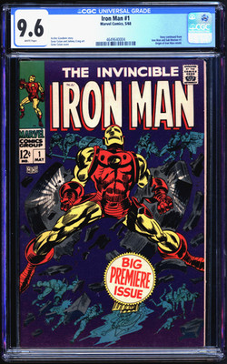 IRON MAN #1 CGC 9.6 WHITE KEY 1968 ORIGIN RETOLD CGC #4649640004