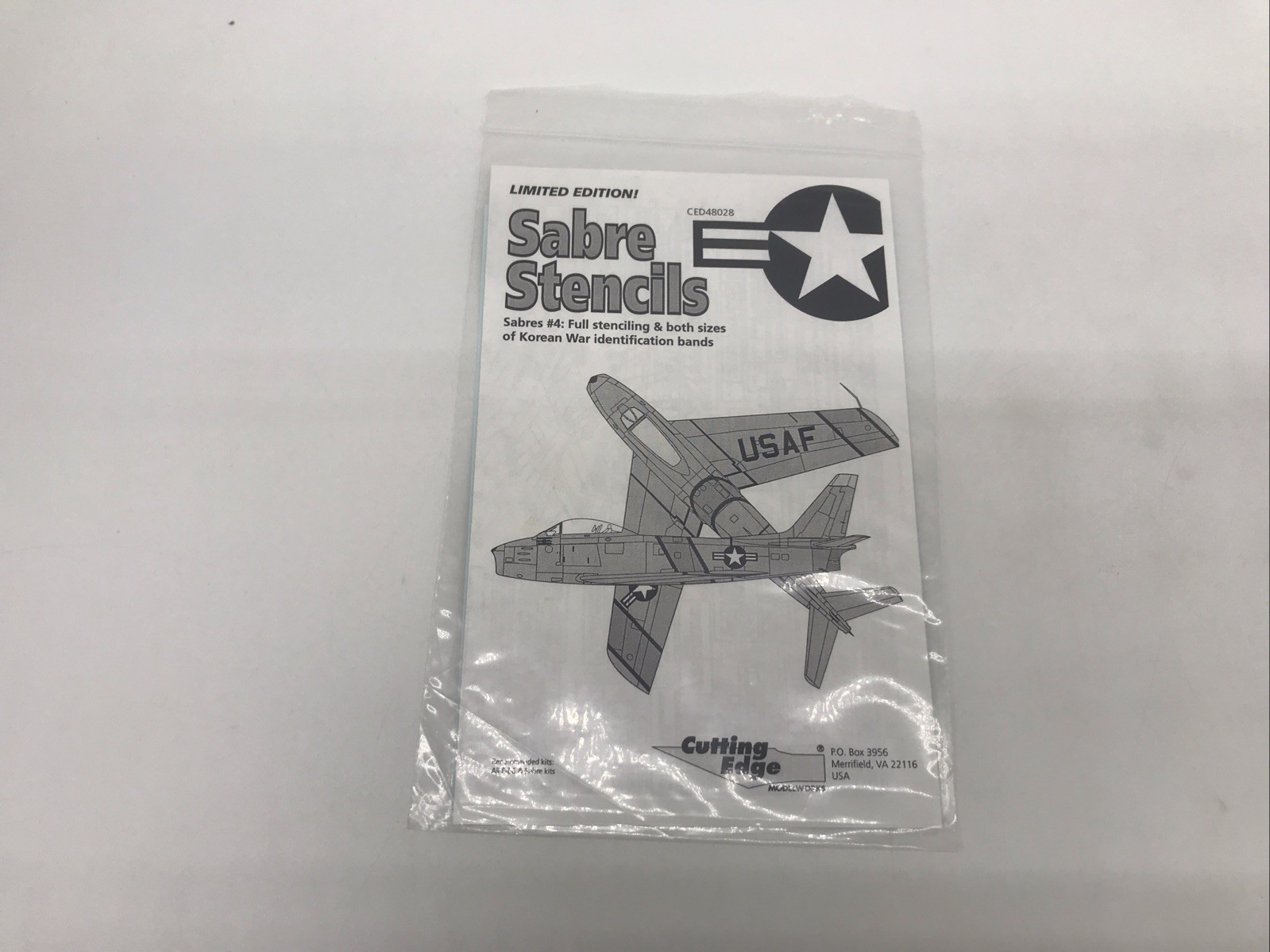 1/48 Cutting Edge #CED48028 Sabre Stencils KH