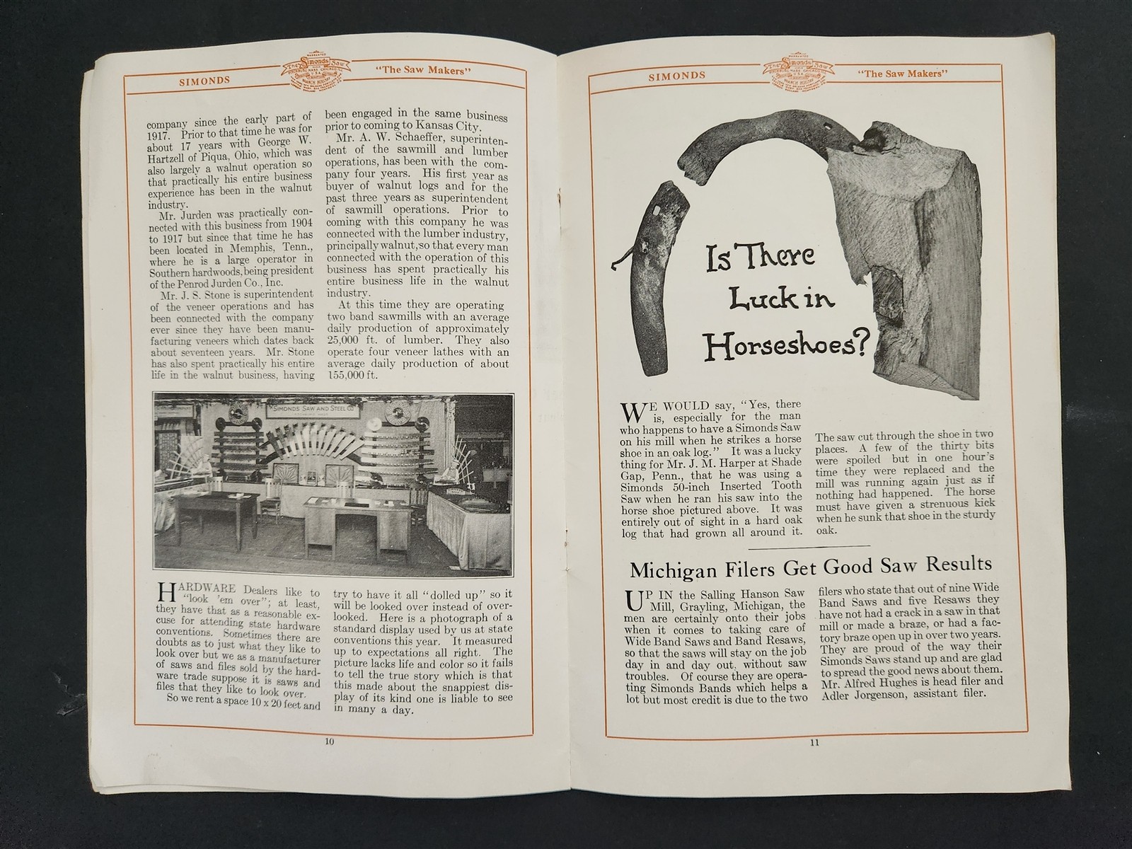 1925 antique SIMONDS MILLMEN GUIDE sawmill logging knives CHASE SAWS lot