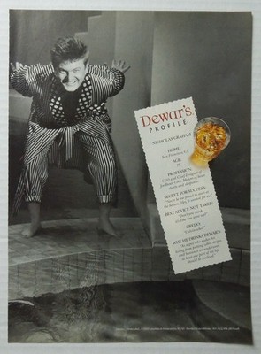 1993 DEWAR'S White Label Joe Boxer Corp CEO Nicholas Graham Magazine Ad