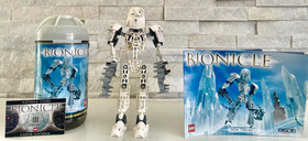 Bionicle Toa Metru Set of 6: 8601-8606 w/Mans, Cans, Kanoka Cards & Glitter Lids