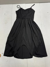 Shein Solid Black Basic Sleeveless Dress Womens Size Medium NEW