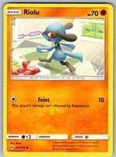 RIOLU 102/214 COMMON UNBROKEN BONDS POKEMON NEAR MINT
