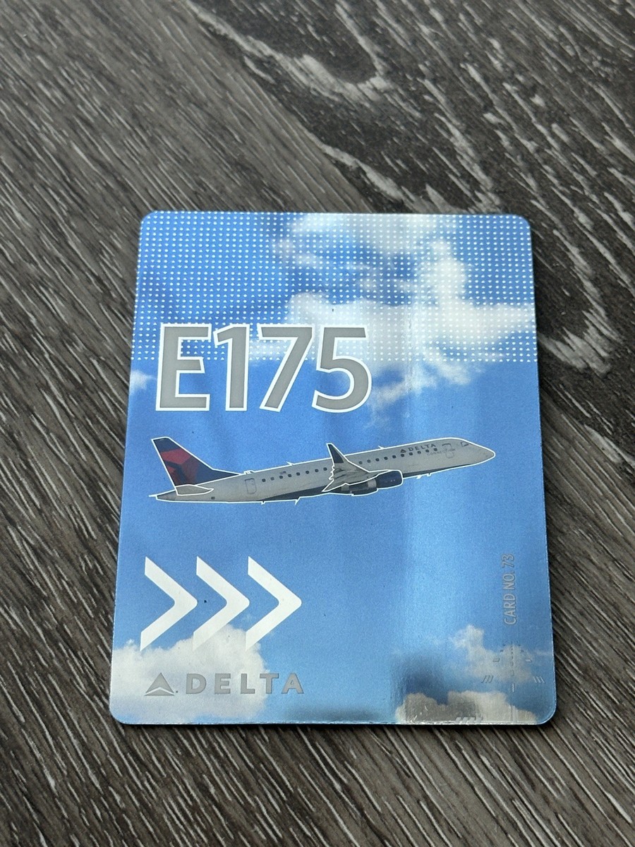 RARE Delta Airlines E175 Pilot Trading Card No. 73 RARE Delta Airlines E175 Pilot Trading Card No. 73