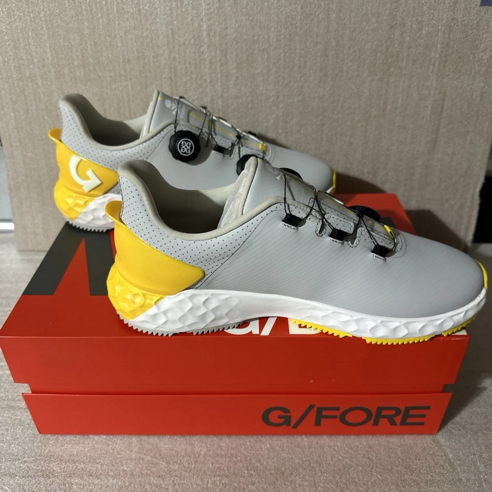 G/Fore MG4 G/Drive Mens Golf Shoes Size 10.5 Double G/Drive Closure BOA Yellow - Image 3 of 4