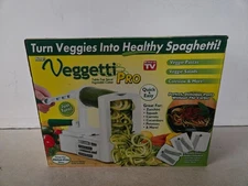 Veggetti Pro Table-Top Spiral Vegetable Cutter – As Seen on TV – New in Open Box