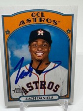 2021 Topps Heritage Minors RC SIGNED #143 Zach Daniels