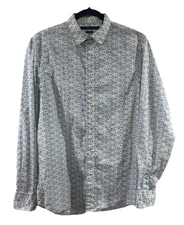 Perry Ellis Men's Long Sleeve Shirt - Slim fit - size M - circle print