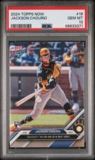 2024 Topps Now JACKSON CHURIO RC MLB Debut #16 Brewers Rookie PSA 10