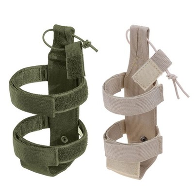 Webbing Tactic Water Bottle Pouch Drawstring Bottle Holder Hiking Travel