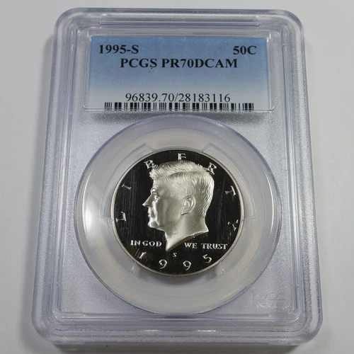 1995 S PCGS PR70 DCAM Proof - Kennedy Half Dollar 50c US Coin #59184A