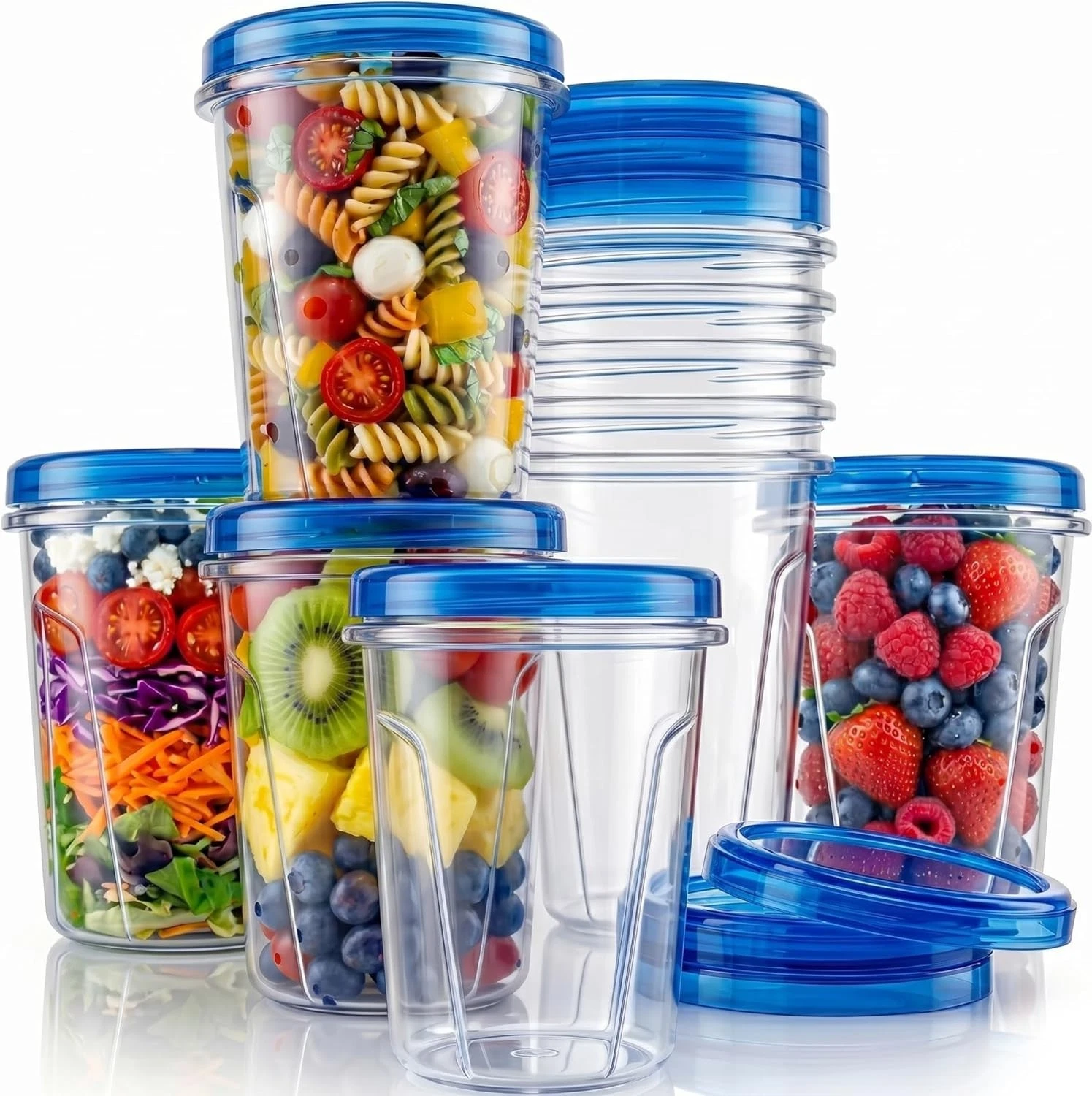 10 Pack 32 Oz Freezer Storage Containers Leak-Proof BPA Free Soup Containers W/