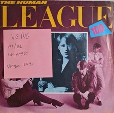 The Human League 100 Vinyl Record 7" VG/VG VS466 1981