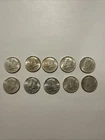 1964 KENNEDY HALF DOLLAR LOT OF 10 (ten) 90% SILVER $5 FACE VALUE UNCIRCULATED