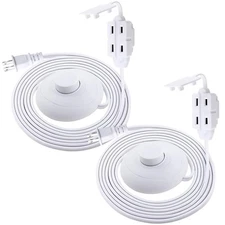 - Extension Cord with On/Off Switch, 9 Feet 3 Outlets Power Cord with Foot Sw...