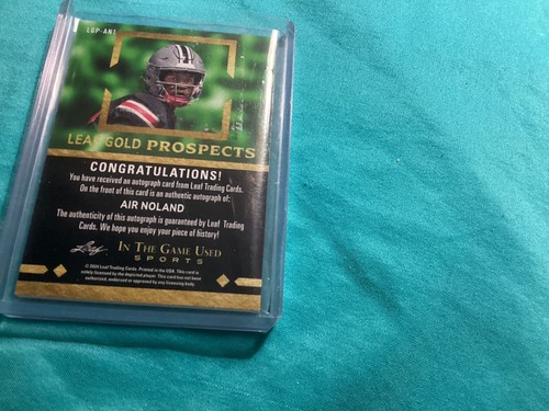 2024 Leaf Gold Prospects Air Nolan Auto (8/35) Ohio State - Bild 5 von 7
