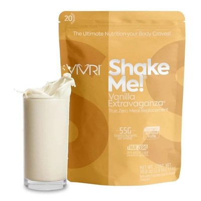 Vivri SHAKE ME - VANILLA EXTRAVAGANZA  38.8 oz 2.4lbs  Exp 06/2027