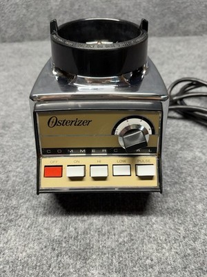 Osterizer Commercial Blender Motor Base Only Chrome/Black