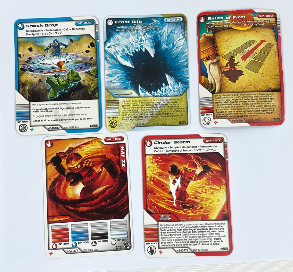 Lego Ninjago Spinners 9561 KAI ZX com 5 cartas 2012 100% completo - Imagem 4 de 4