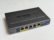NETGEAR GS105PE ProSAFE 5 Port Gigabit 2x PoE Passthrough PoE Powered Switch